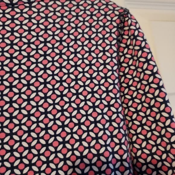 T by Talbots Long Sleeve Stretch Top Shirt XS Pink White Black READ - Picture 10 of 11